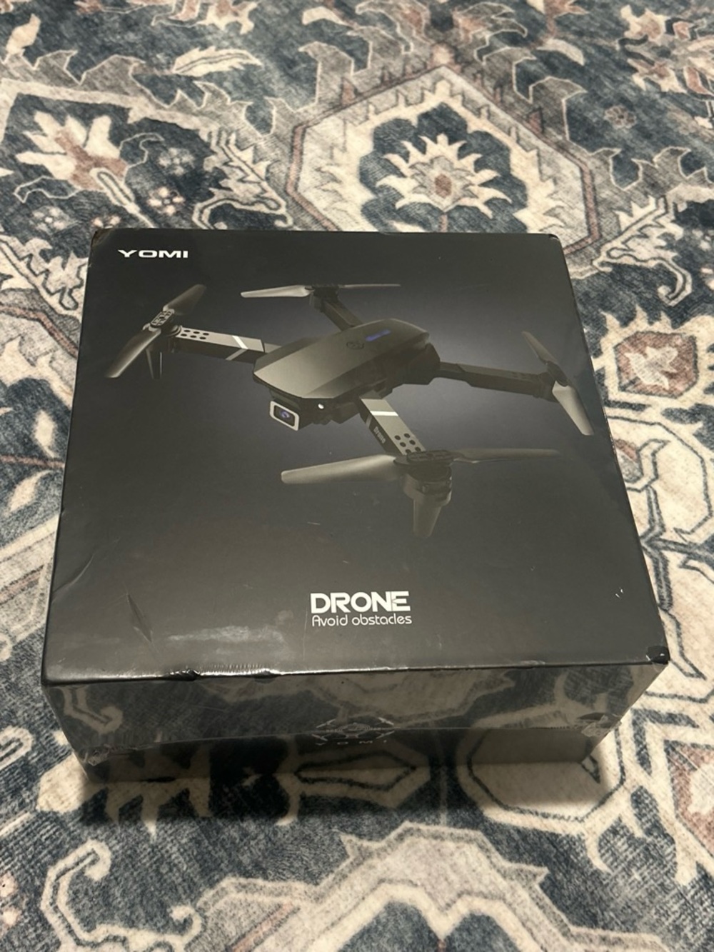 Black Drone with Obstacle Avoidance